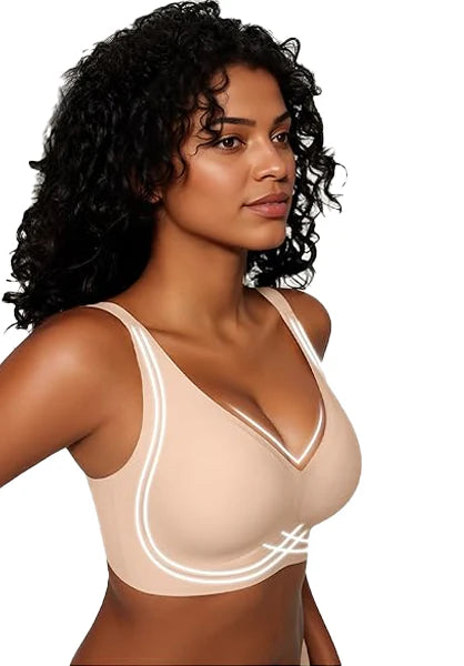 CurveEase™ – Dikişsiz Derin V Kesim Toparlayıcı ve Dikleştirici Sütyen